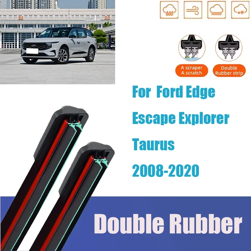 

For Ford Edge Escape Explorer Taurus Front Windshield Wiper General Motors Multifunctional Double Rubber Car Accessories