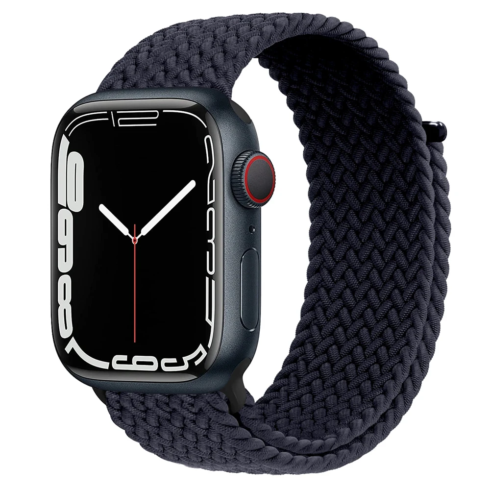 Pleciona pętla Solo do Apple watch Ultra band 49mm 45mm 41mm 44mm 40mm 42mm bransoletka correa seria 9 7 SE 8 6 5 4 3 pasek