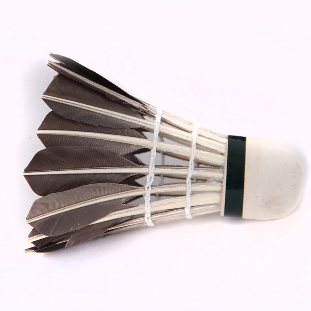

12pcs Badminton Shuttlecocks High Durability Stability Training Sports Indoor Outdoor Long Lasting Black Nylon