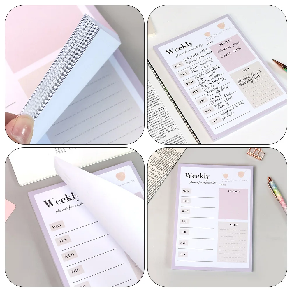 Blocco note Blocco note Carta da lettere liscia Cancelleria per adulti Home Office School Blocco note multifunzione