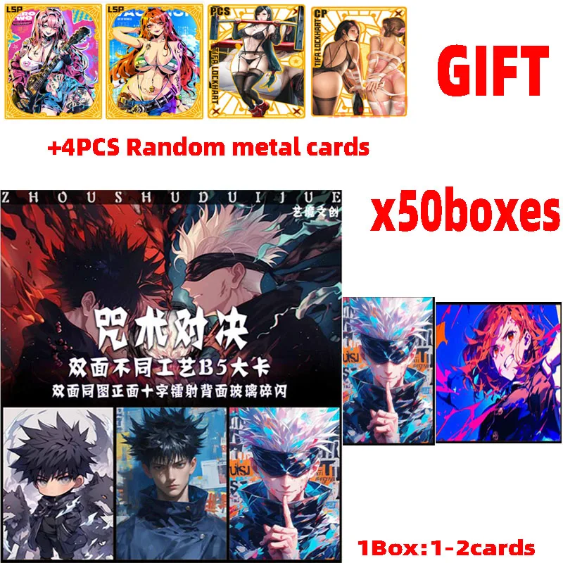 2024-newest-jujutsu-kaisen-collection-cards-gojo-satoru-acg-tcg-ccg-japanese-anime-booster-box-doujin-toys-and-hobbies-gift