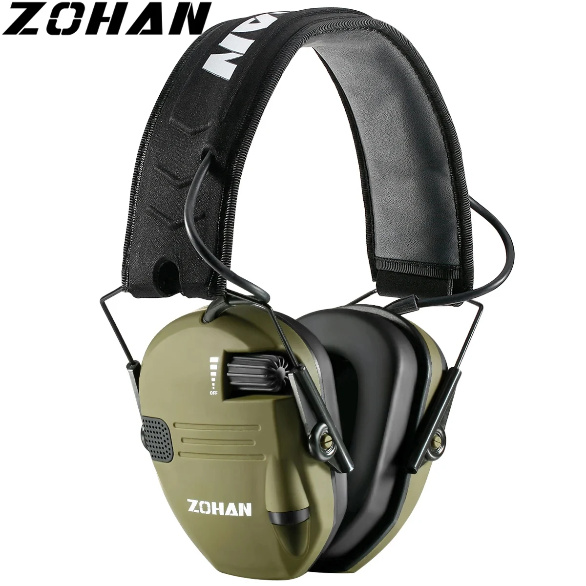 ZOHAN Shooting Earmuff Electronic Hearing Protection Tactical Headphone anti-noise Ear Defender Safety Muffs with Headband Cover