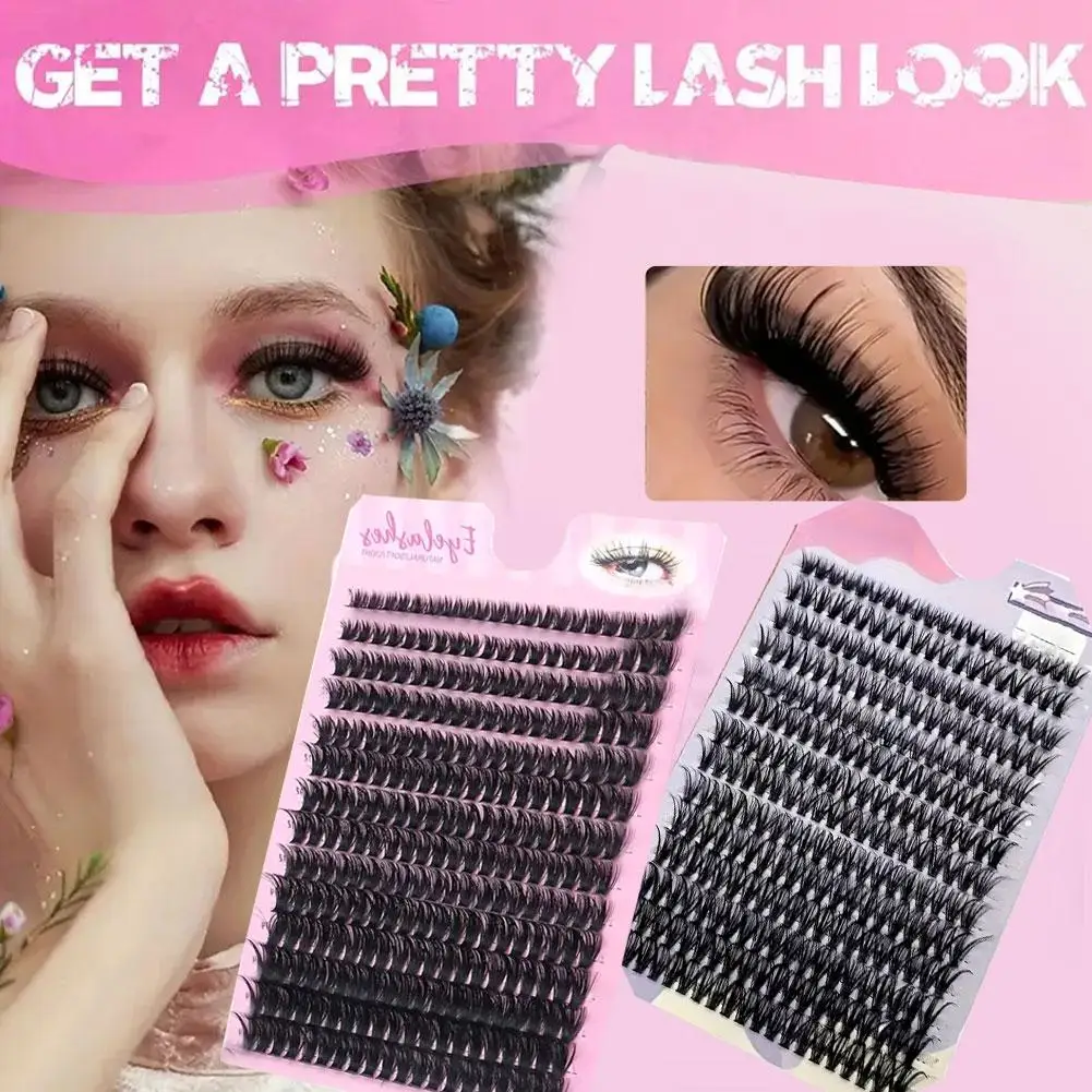 FAI DA TE Soffici Cluster di Ciglia Spessore Wispy 40D 50D 60D Curl Estensione Ciglia Individuale CC Cluster Individuale Per Ciglia Exte H5J3