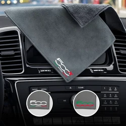 Chiffons de séchage double couche pour Punto Viaggio FI 500 EsseDD, 124 sensation italienne, logo emblème, livres, grille de lavage de voiture, 500X