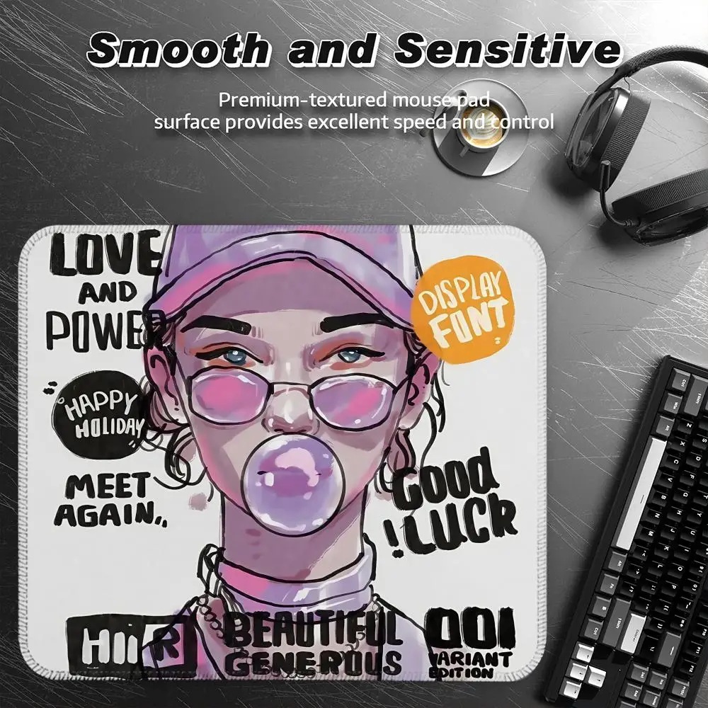

Owe Power Alita Mousepad Smooth Gaming Mousepad Soft Non-Slip Esports Customized Desk Mat Office Varolant PC Accessories Gifts