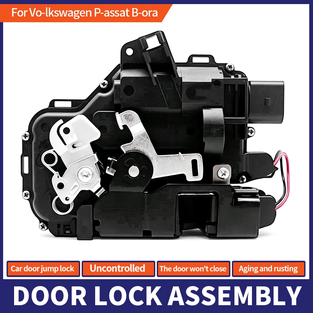 3B1837015A Front Left Door Lock Latch Actuator 6X1837013A 3B1837015Q for Vw Passat/Bora/Golf/Jetta Driver Side Replacement Parts