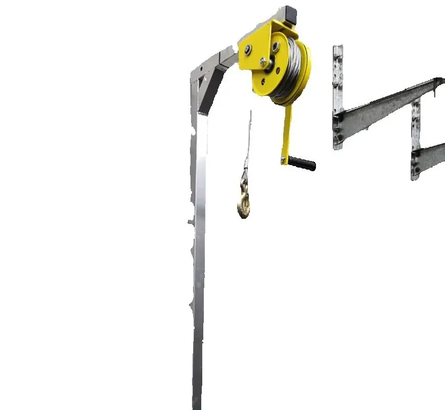 10/15/20M Galvanized Outside Installation Lifting Tool Crane Folding Self-locking Manual Winch Assembly Air Conditioner
