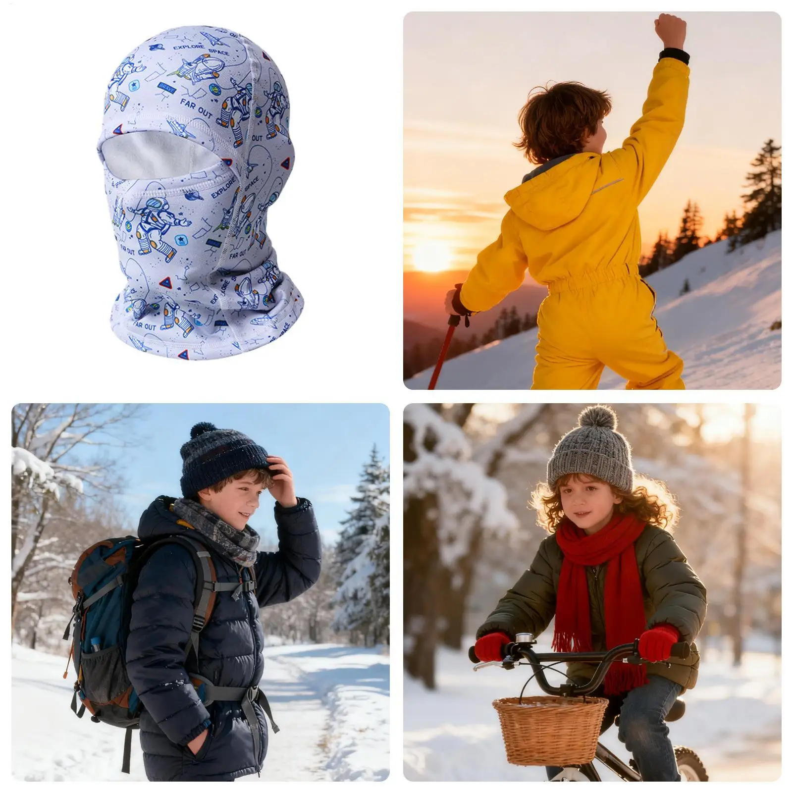 

Детские гетры для шеи, эластичные дышащие мягкие теплые гетры для шеи для мальчиков и девочек, детские катание на лыжах, езда на велосипеде, альпинизм, спорт