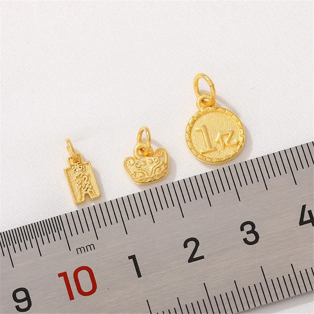 

Shajin Zhaocai Jifu Tag Safe Lion Dancing Pendant DIY Handmade Bracelet Necklace Accessories Red Rope Weaving Material L396