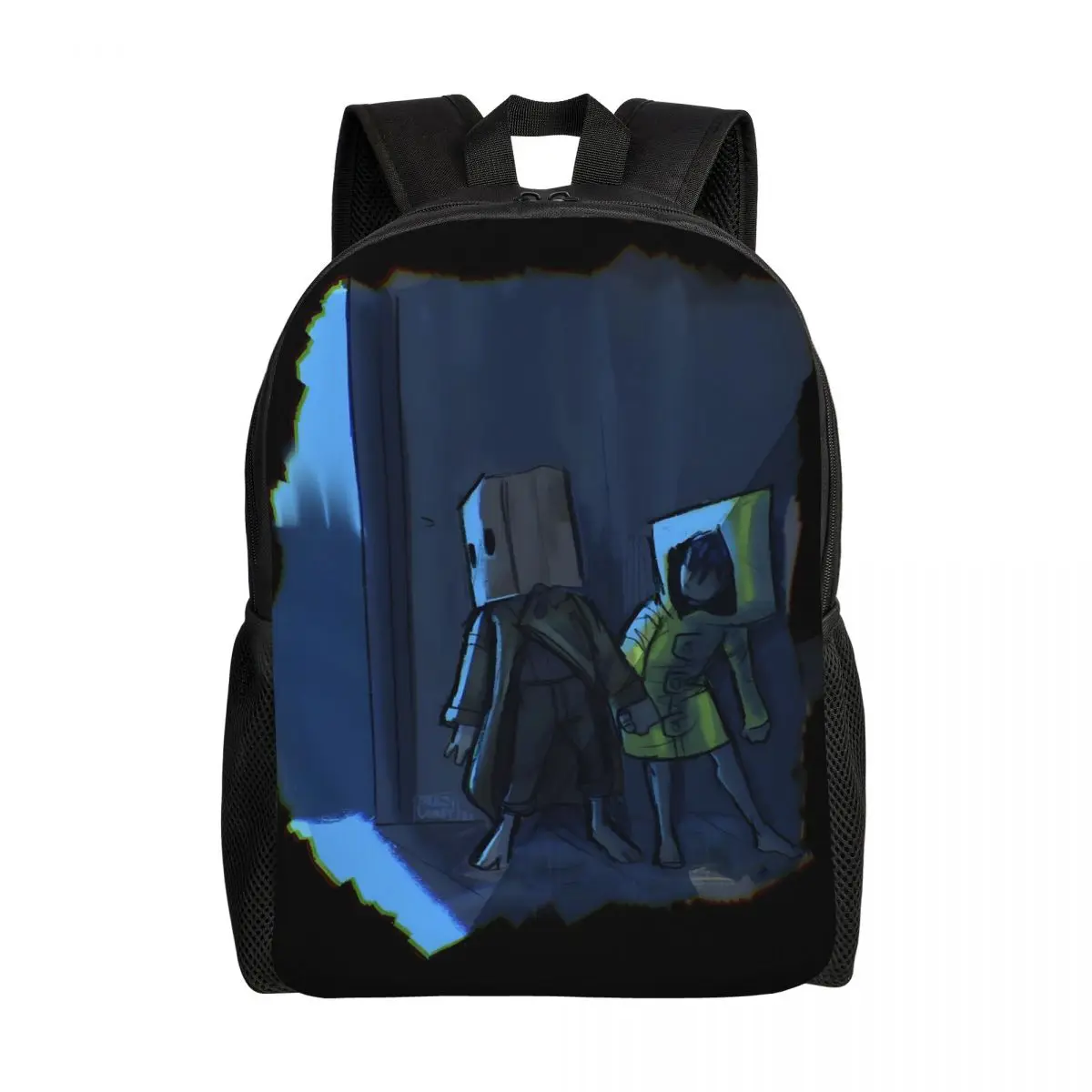 

Рюкзак для ноутбука L-Little Nightmares в стиле аниме для мужчин и женщин, повседневная сумка для книг для студентов колледжа, школьные сумки