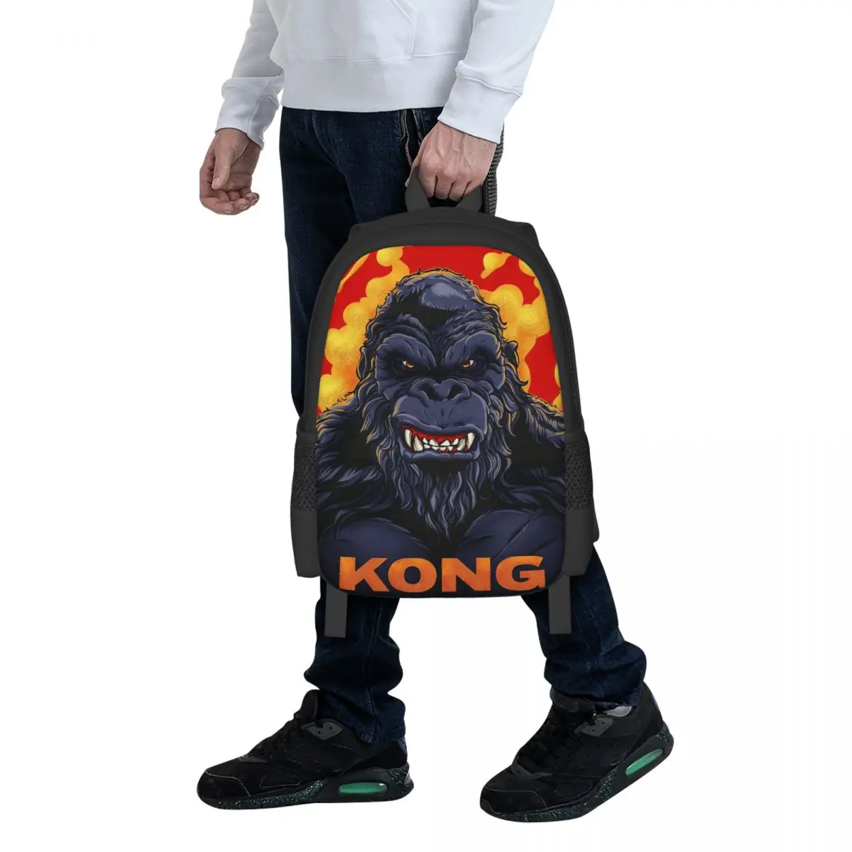 

Студенческий рюкзак King Kong, школьная сумка, походный рюкзак для путешествий, модная сумка для книг, сумки через плечо для мужчин и женщин