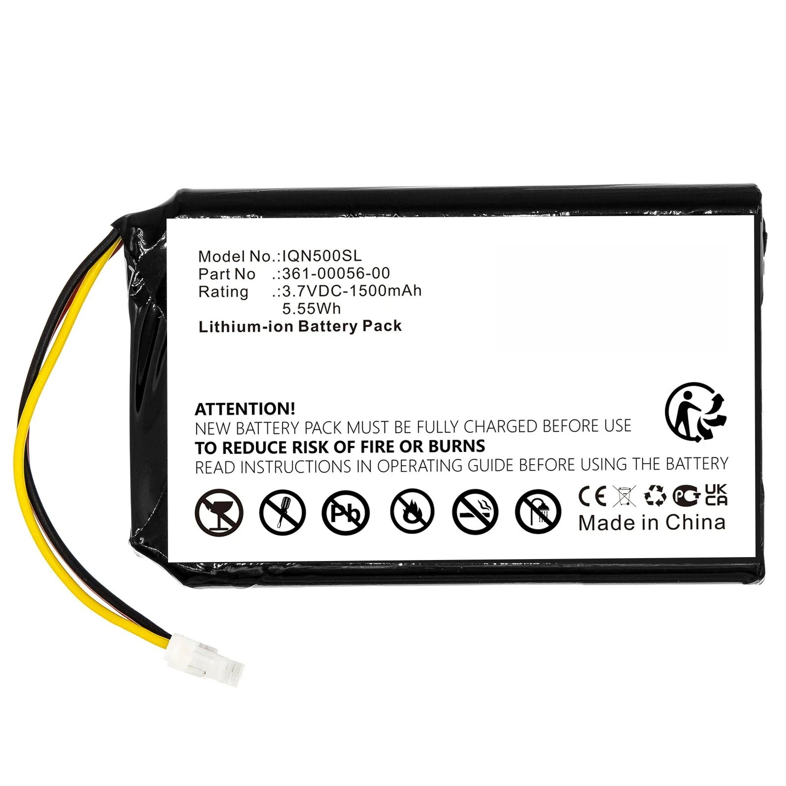 1500mAh GPS,Navigator Battery For Garmin 361-00056-00,361-00056-50,Mitac 523450A1 Nuvi 30 50 50LM 55LM 55LMT Drive 51LMT-S 51LMT