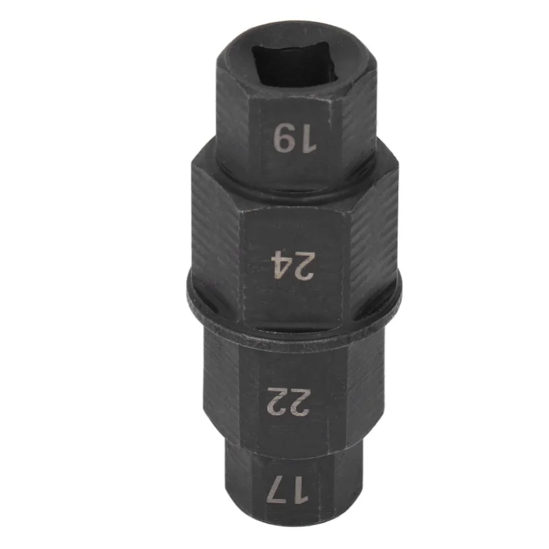 Hex Axle Tool For Motorcycle Dedicated Front Wheel Spindle Removal Wrench 17 19 22 24mm Black / Silver