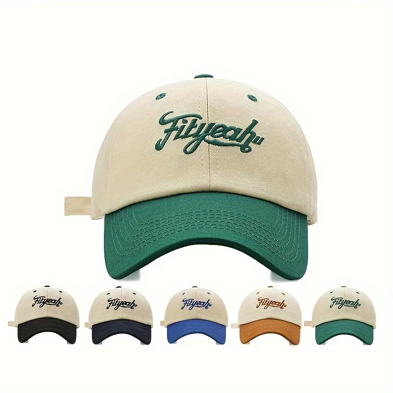 Match color baseball cap women 2024 new American soft top tide brand sunshade face small cap Spring and autumn sun protection ha