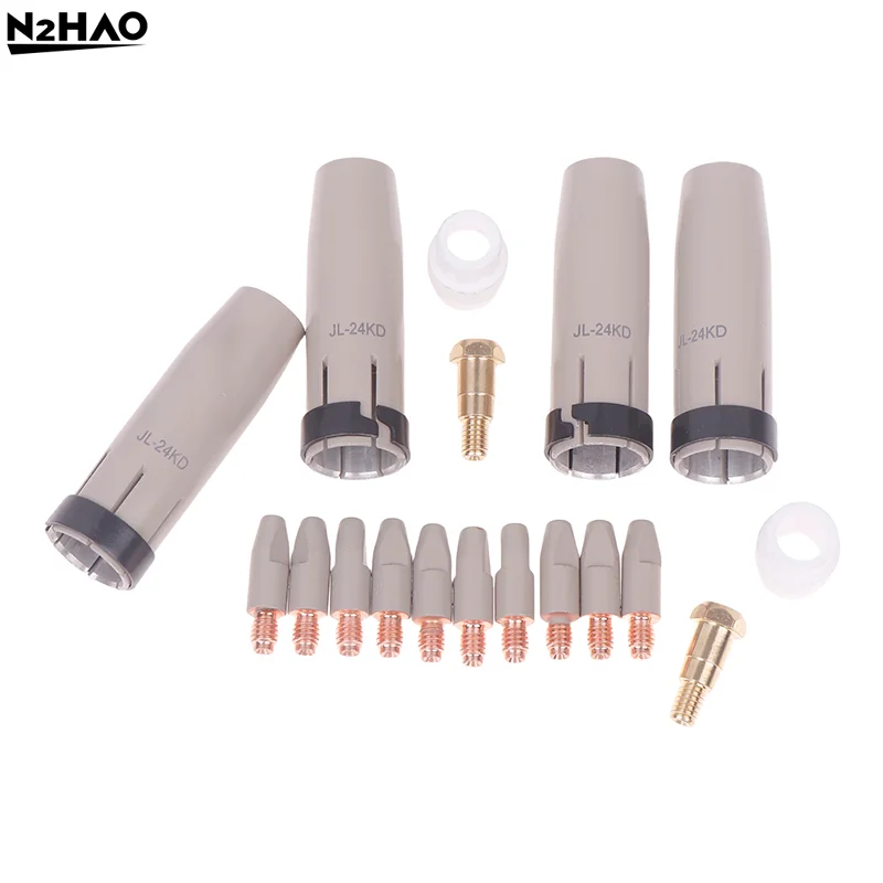 1Set 36KD New Coating Protection Nozzle1.0/1.2mm MIG Torch Gas Nozzle Tip Holder Of 36KD MIG MAG Welding Torch