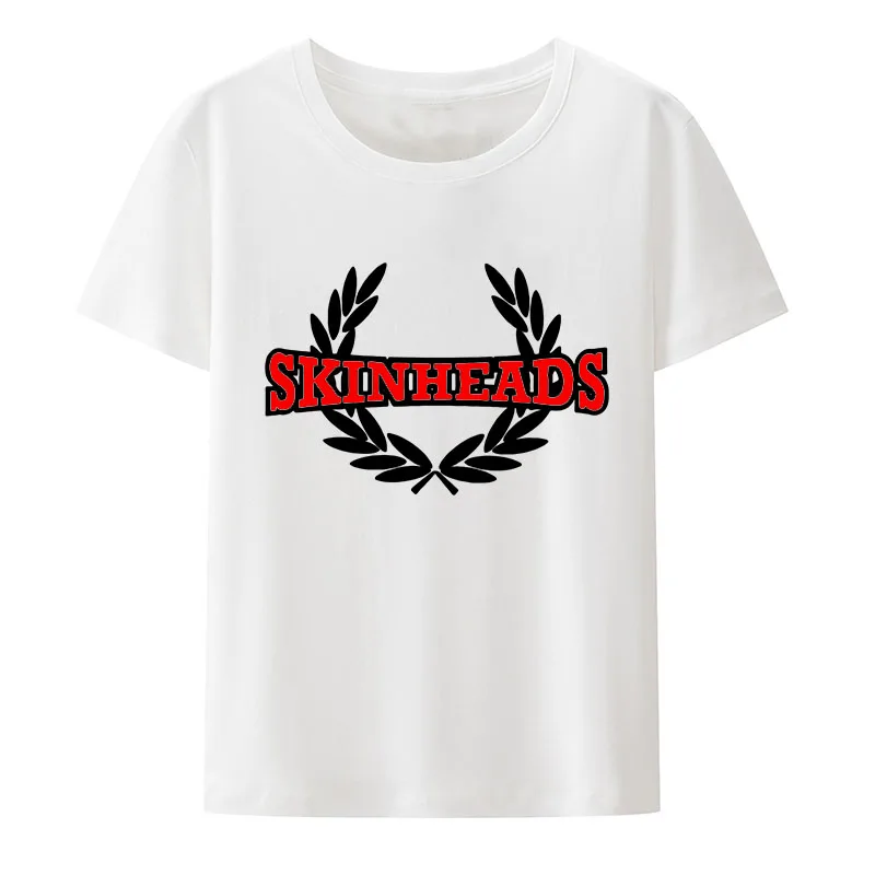 Skinhead Laurel Man T Shirt Oi Ska Skins Scooters Punks Rudeboys Spirit of Tops Unisex Loose Breathable Graphic Tees Streetwear