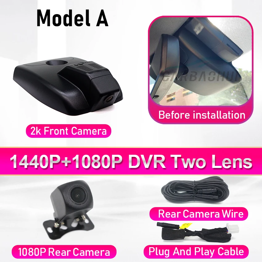 Dash Cam Voor Toyota Corolla Hybrid Touring Sport E210 12e Gen SE (hatchback & Sedan) Altis 2019-2025 Auto DVR 4K Dashcam Camera