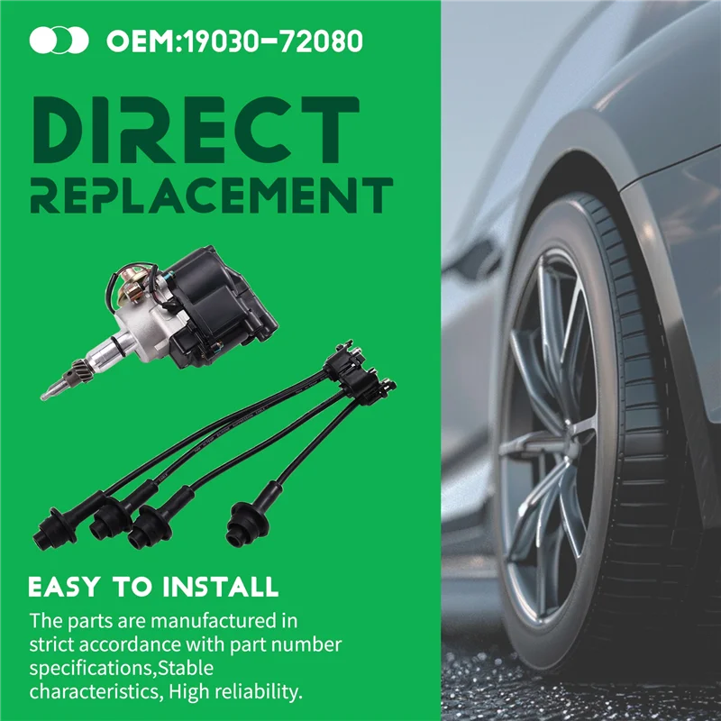 Распределитель зажигания ABOK для двигателя TOYOTA 19030-72080 ELECTRONIC CARBURETTOR 2 В переменного тока 1Y 2Y 3Y 4Y