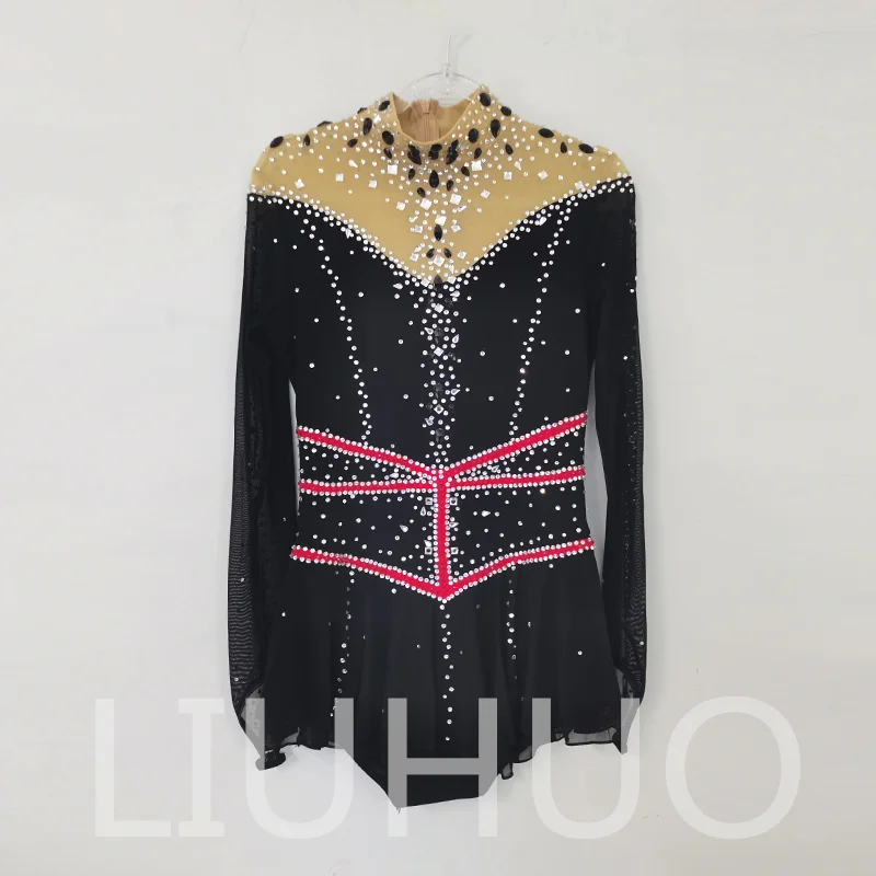 

LIUHUO Ice Figure Skating Dress Girls Women Teens Stretchy Spandex Competition Wholesale