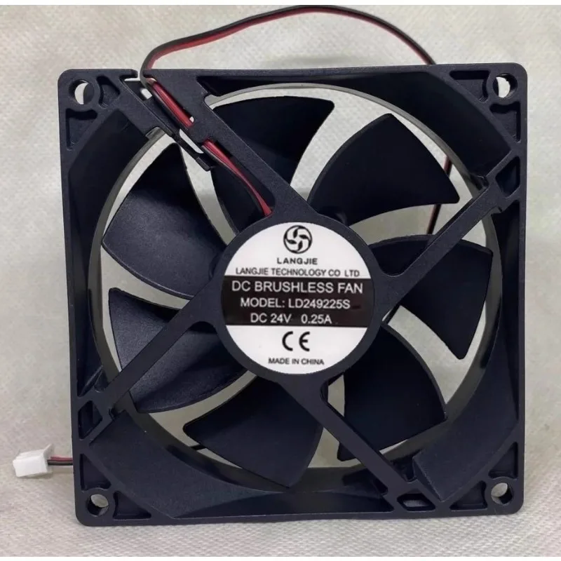 

Новый охлаждающий вентилятор для LANGJIE LD249225S DC24V 0.25A Охлаждающий вентилятор 90*90*25MM