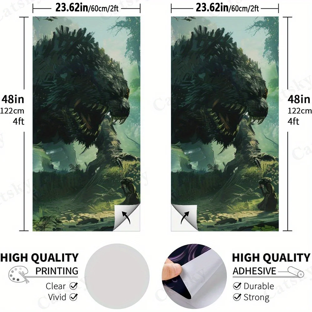 ملصق Lost in The Forest، شارات رمل من الفينيل المسطح ثنائية الأبعاد - صديقة للميزانية وقيمة عالية، خالية من الفقاعات وسهلة اللصق #2