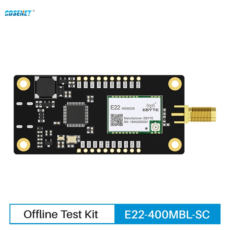 433M 22dbm Lora Wireless Offline Development Test Board CDSENET E22-400MBL-SC Button Control OLED RF Transceiver Long Range