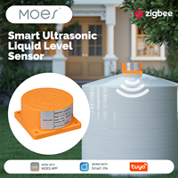 MOES Tuya Smart WiFi/Zigbee Ultrasonic Liquid Level Sensor Water Tank Monitor Alarm Notification APP RemoteControl With RealTime