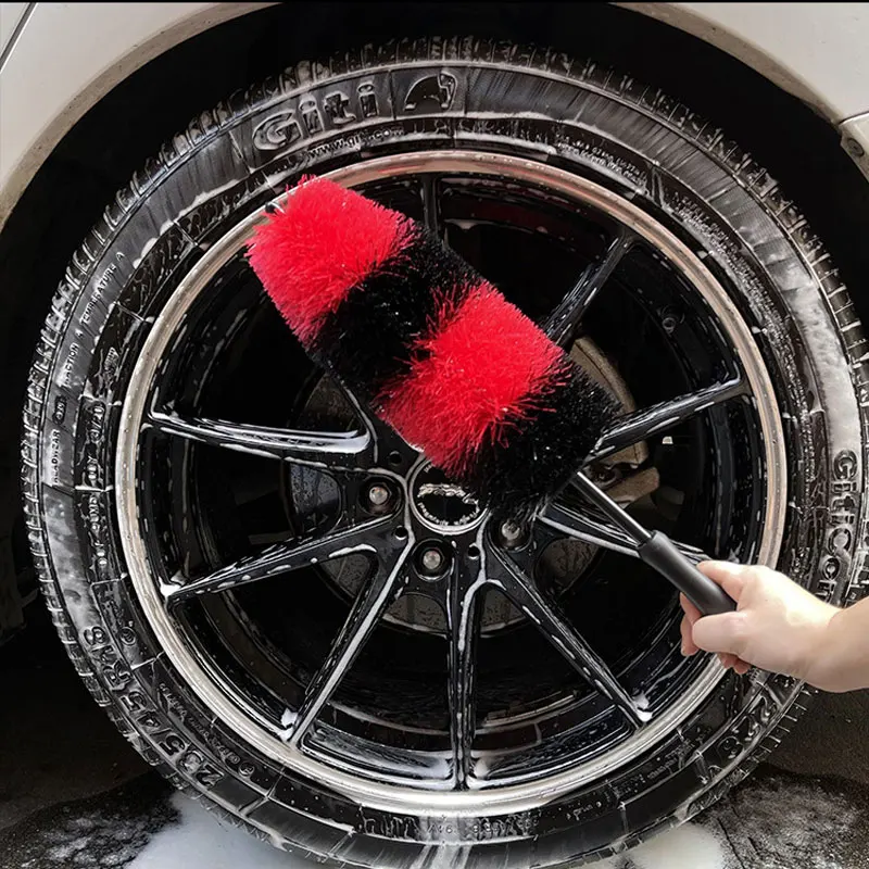 Multifunction Wheel Wash Brush Car Truck Motor Engine Grille Wheel Wash Brush Tire Rim Cleaning Tool Long Easy Reach Cleaning