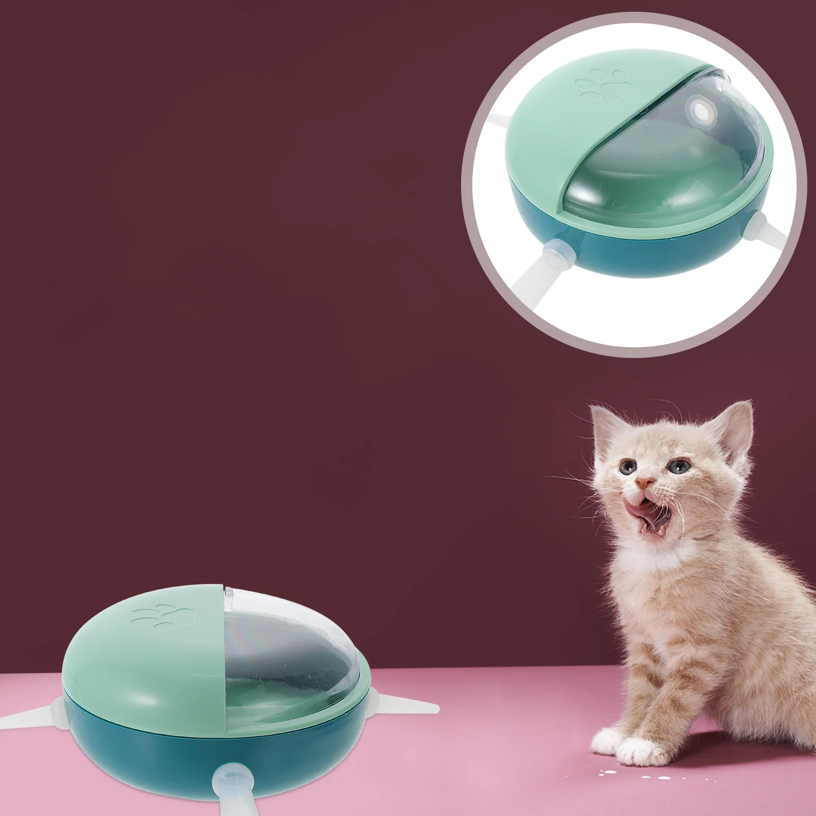 

Pet Milk Bowl Durable Puppy Kitten Nipples Feeder Small Size Easy Carry Puppies Kittens Rabbits Healthy Material Long