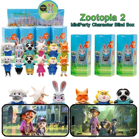 2026 New Disney Zootopia2 Blind Box Mini Party Anime Characters Blind Box Decoration Mobile Phone Decoration Toys Birthday Gifts