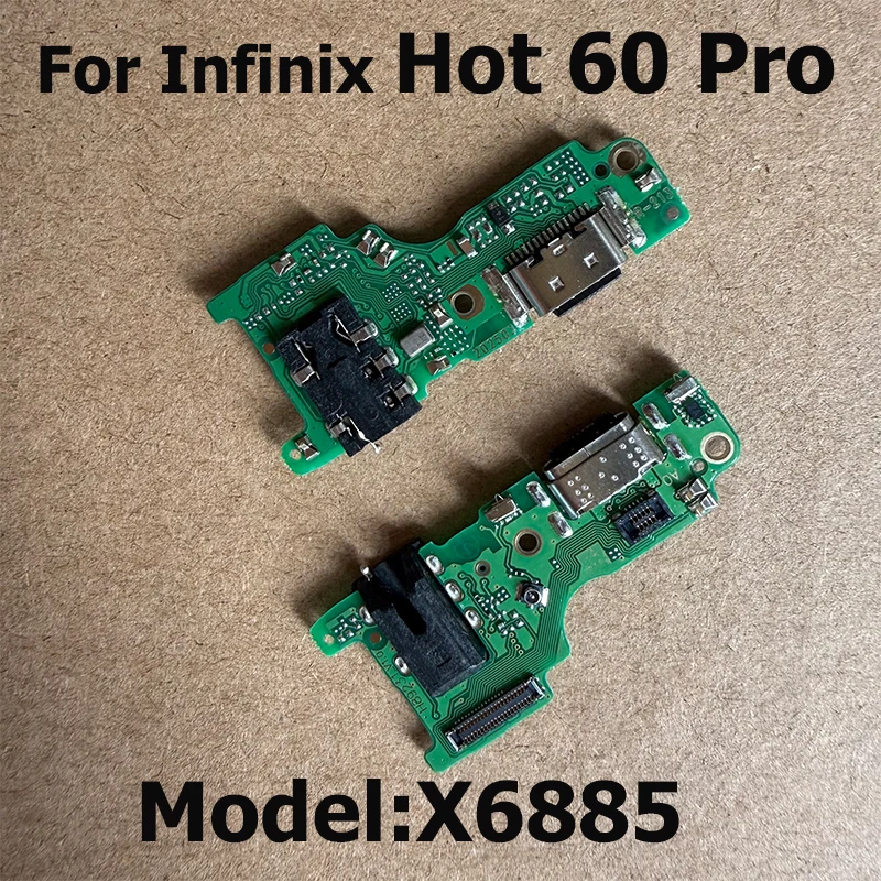 For Infinix Hot 60 60i Pro 4G 5G USB Charging Dock Port Mic Microphone Fast Connector Board Flex Cable Hot 60 Pro+ Pro Plus