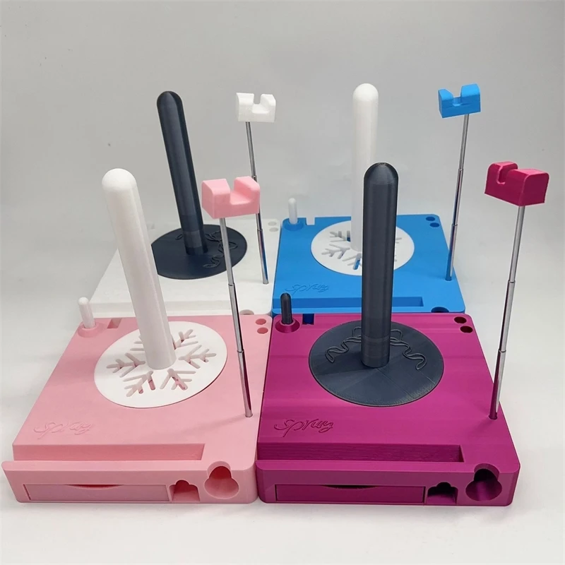 Multifunctional Craft Organizer With Mini Rod For Stitch Markers Streamline Your Knitting And Crocheting Process Home Table Gift
