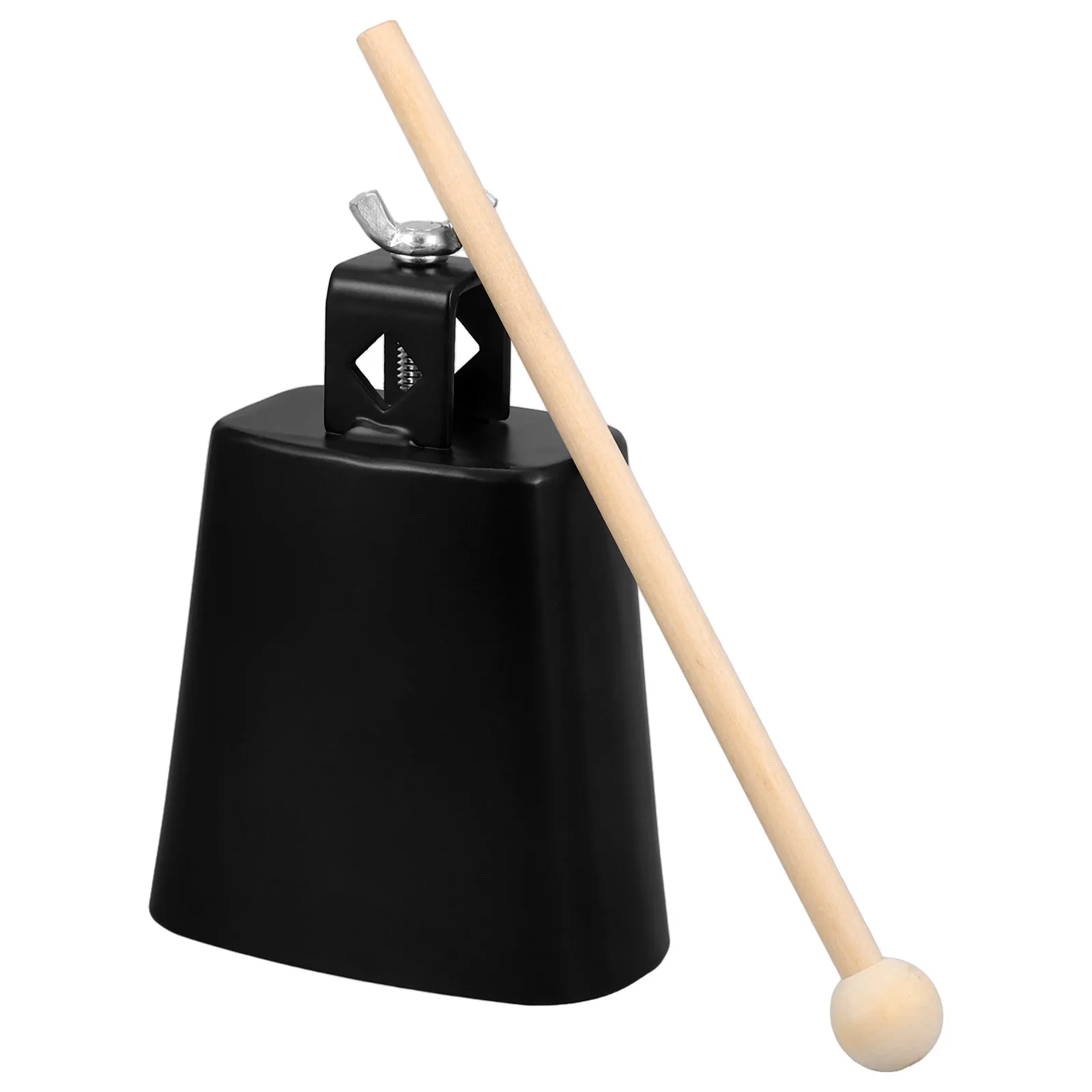 

4 Inch Metal Cowbell Iron Compact Doorbell Cheering Drum Set Accessories Percussion Instrument