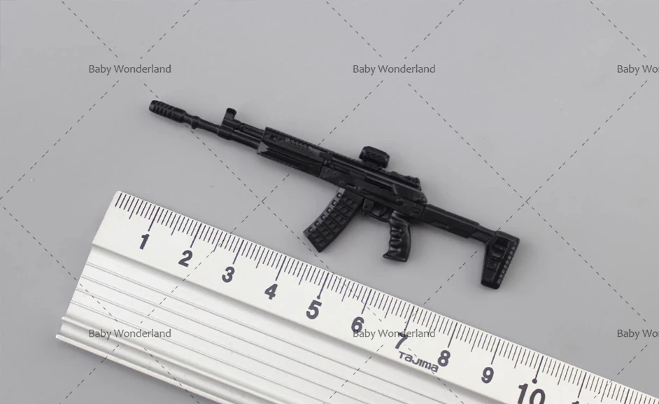 W magazynie 1/12 AK 308 Mini-wkrętak żołnierz broń Model scena zdobienie manekin dopasowanie dla 6-calowego ciała figurki akcji