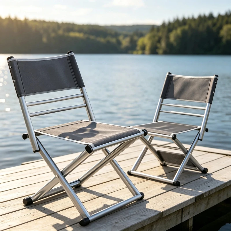 Outdoor Camping Youtube - Thickened Steel Tube Folding Stool with