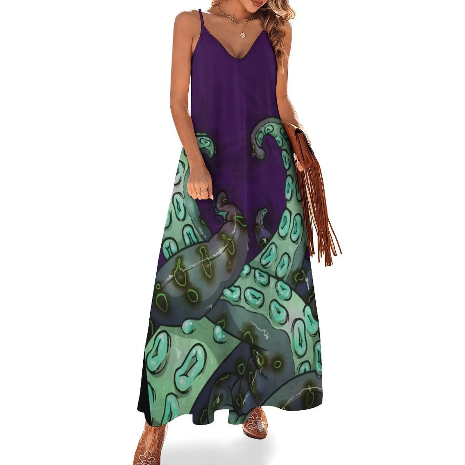 

Mint Tentacles Sleeveless Dress evening dresses luxury 2025 evening dress women Dress