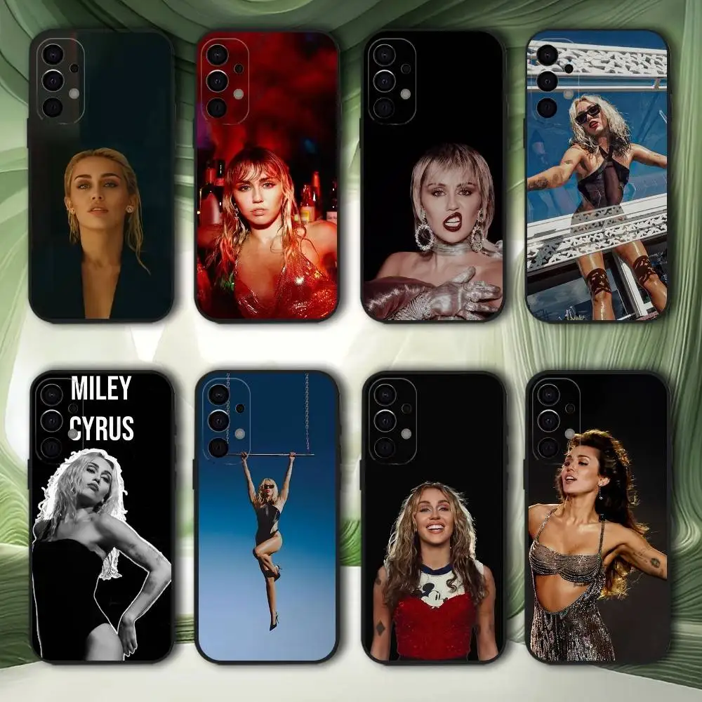 

Singer Miley Cyrus Phone Case For Samsung S25,S24,S21,S22,S23,S30,Ultra,S20,Plus,Fe,Lite,5G Black Cover