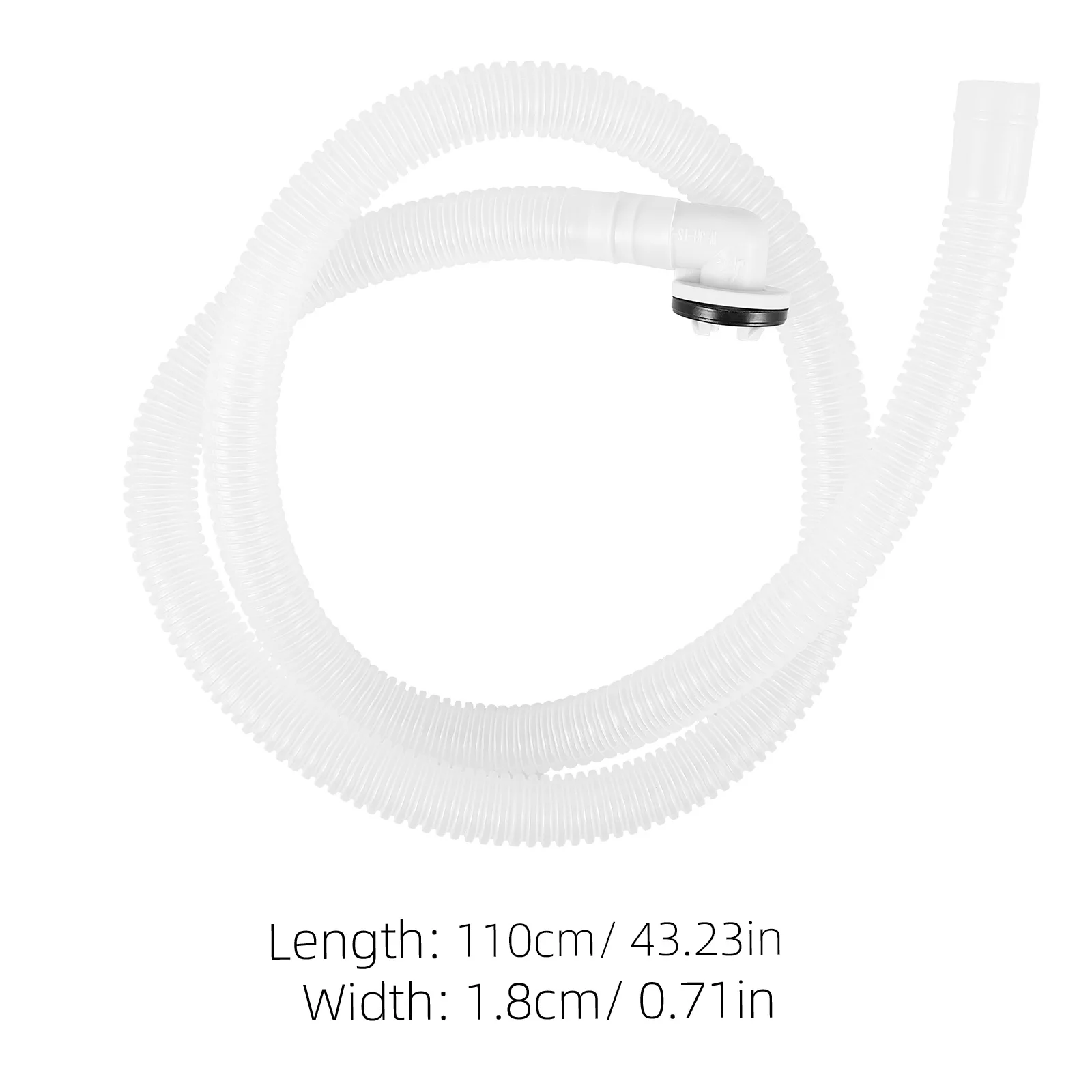 럭스샤이니 3.5인치 에어컨 배수 호스 키트 1M 유니버설 누수 방지 교체용 커넥터 및 클램프 포함 창문형 에어컨용