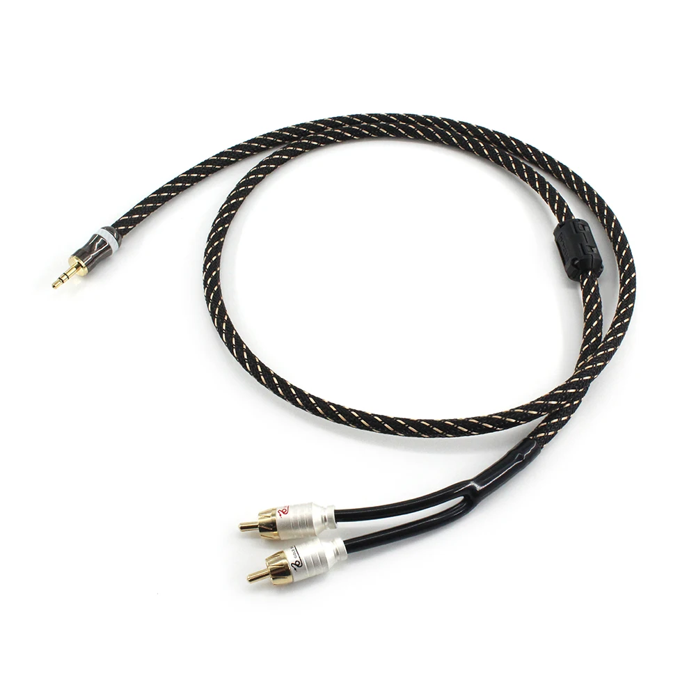 canare L-4E6S HiFi cable audio RCA cable Audio signal wire plug 3.5mm aux plug convert 2 RCA plug