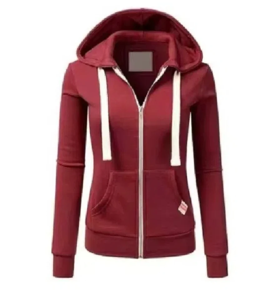 2024 Top selling Personalized Sweatshirt with Zipper Hooded Solid Sweatshirt