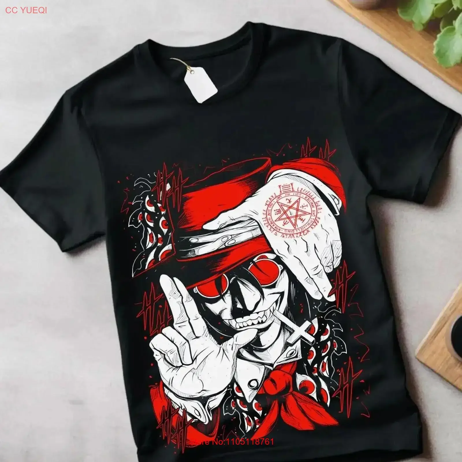 Ultimate Vampire new t Shirt Anime Hellsing graphic tee vintage Washed streetwear designer clothes Stylish Comfortable