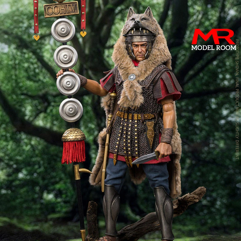 

HHMODEL & HAOYUTOYS HH18061 1/6 Imperial Legion Rome Flag Bearer Figure Model 12'' Male Soldier Action Body Full Set Toy