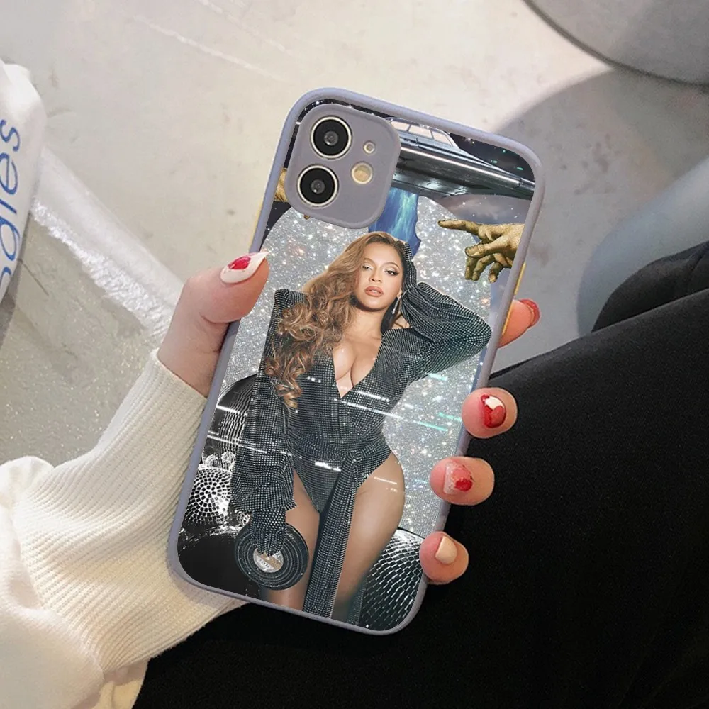 B-Beyonces Renaissance Singer Phone Case For IPhone 14 X XR XS 7 8 Plus 11 12 13 Pro MAX 13mini Matte Shockproof Case