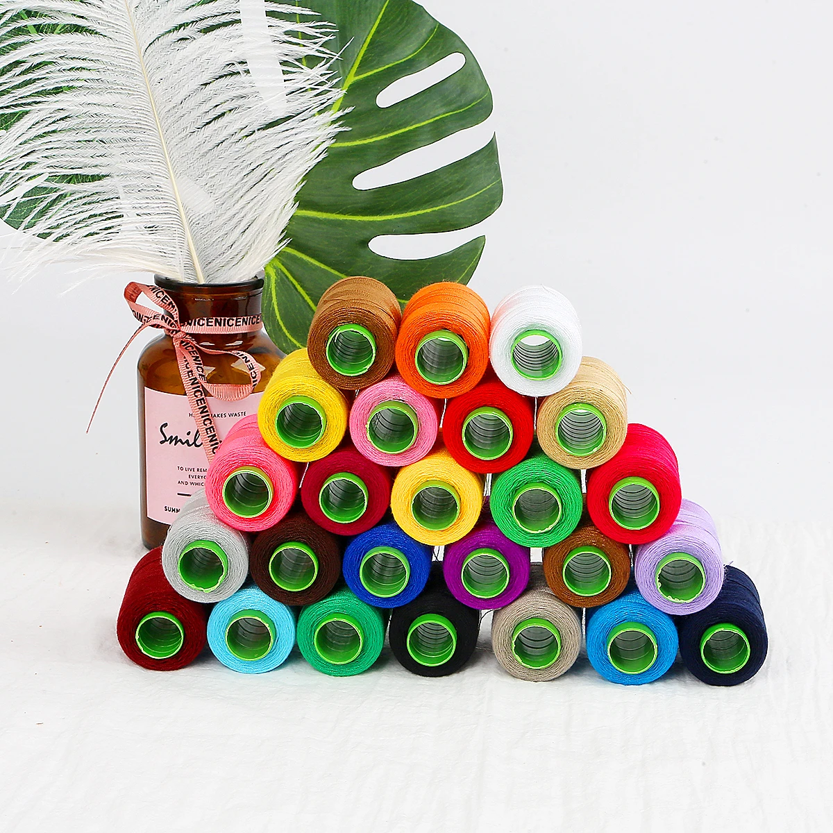 Approx 300M/roll 0.5mm Colorful Bobbins Sewing Thread Hand Sewing Threads Reusable Spool Threads Assortment For Hand And Machine