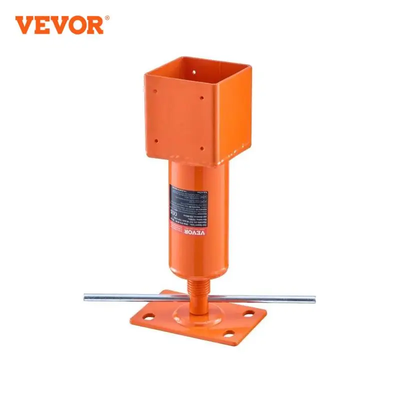 VEVOR Cric à Vis pour Poteau 101,6x101,6 mm, Support de Levage à Poutre Réglable, Plage Hauteur