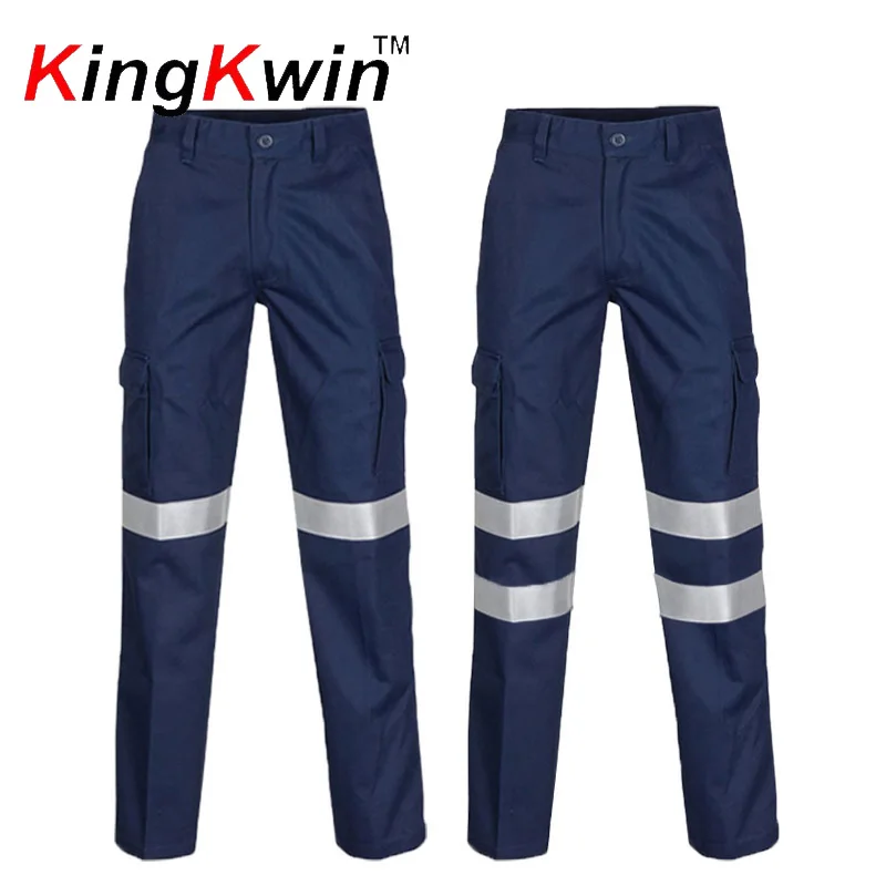 

High Visibility Safety Work Pants Hi Vis Pants Cotton Construction Uniform for Man