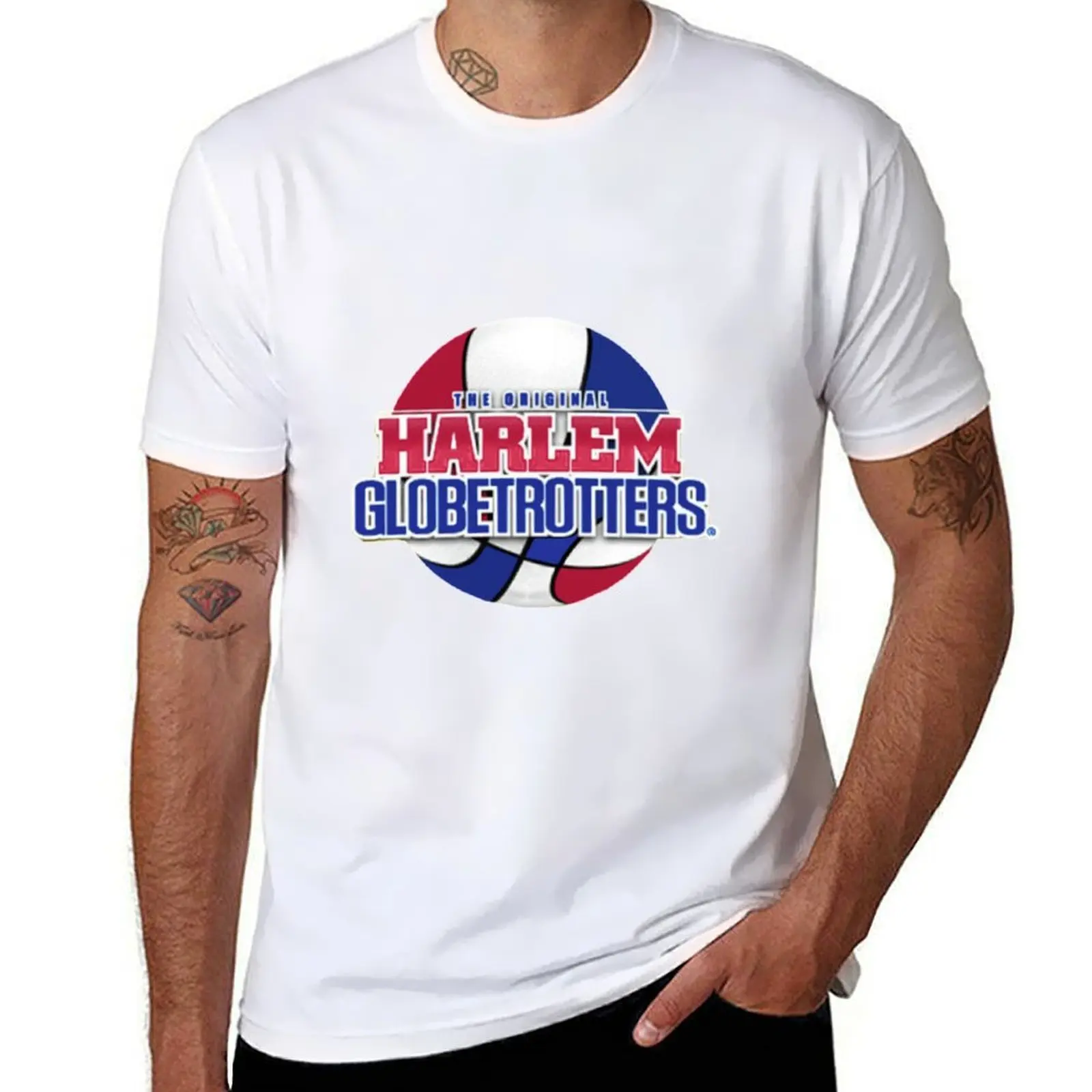 

Harlem Globetrotter Shirt T-Shirt man t shirt cotton high quality t shirt men 100% cotton luxury brand T-Shirt