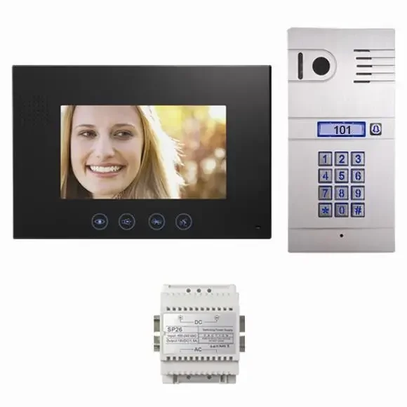 Nameholder and Keypad 7 Inch Hand Free Villa Video Door Intercom