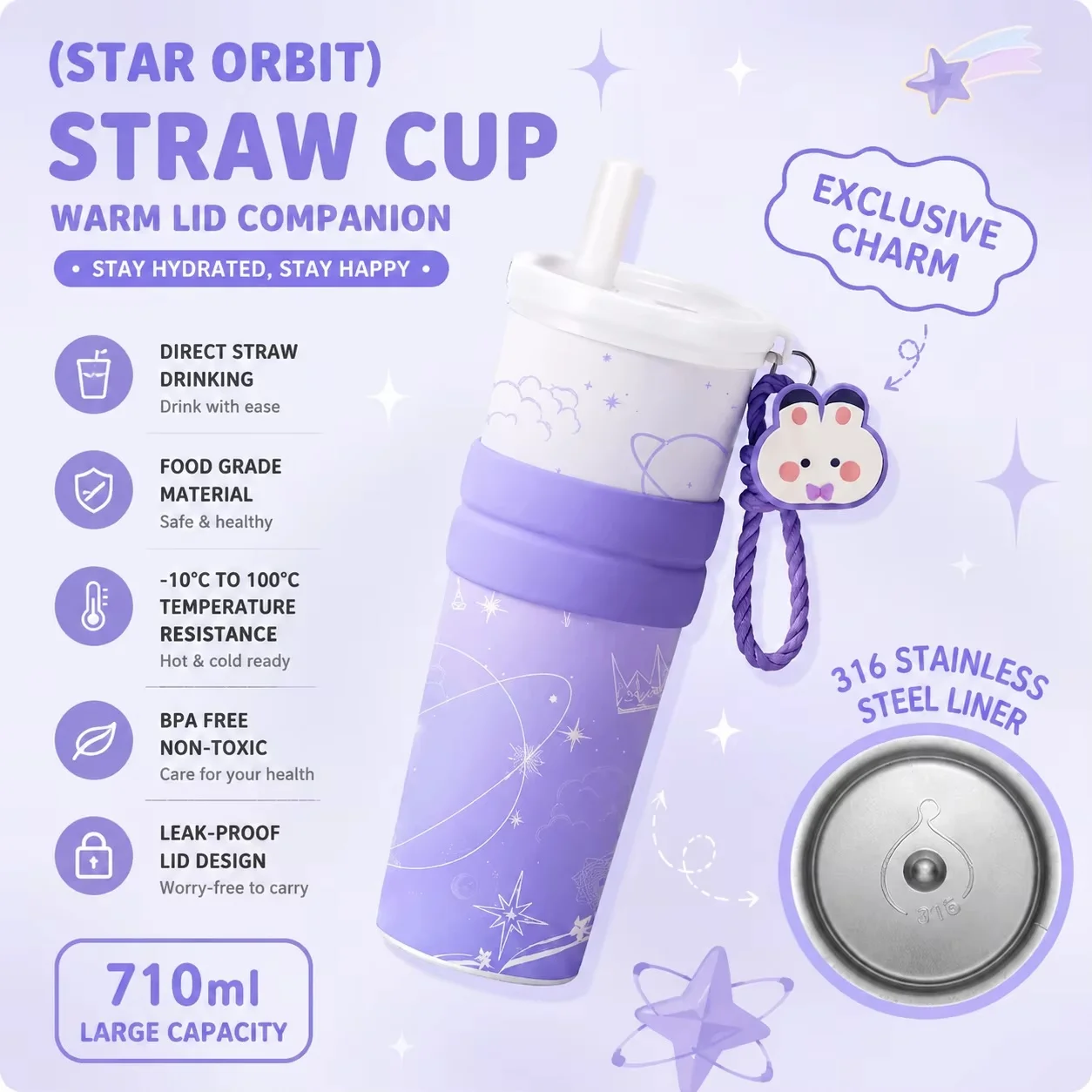 The Junco Insulated Tumbler with Straw