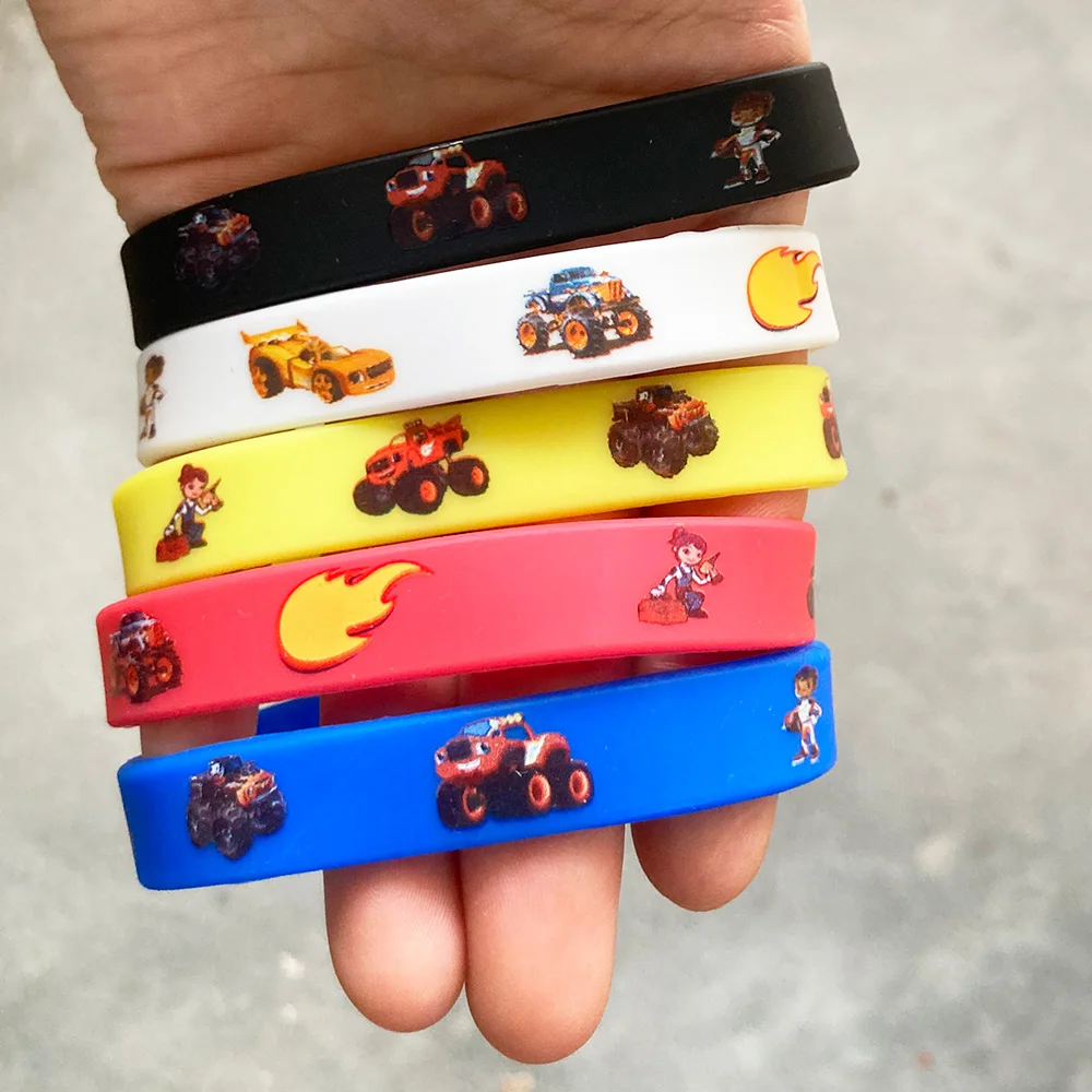 Monster Truck Gummi Armbänder Silikon Armbänder Party begünstigt Auto Themen Geburtstag Baby Dusche Goodie Bag Stuffers Geschenke – Detail 1
